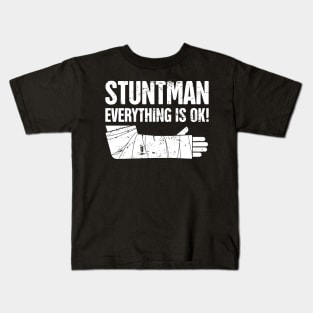 Stuntman - Funny Broken Arm Get Well Soon Gift Kids T-Shirt